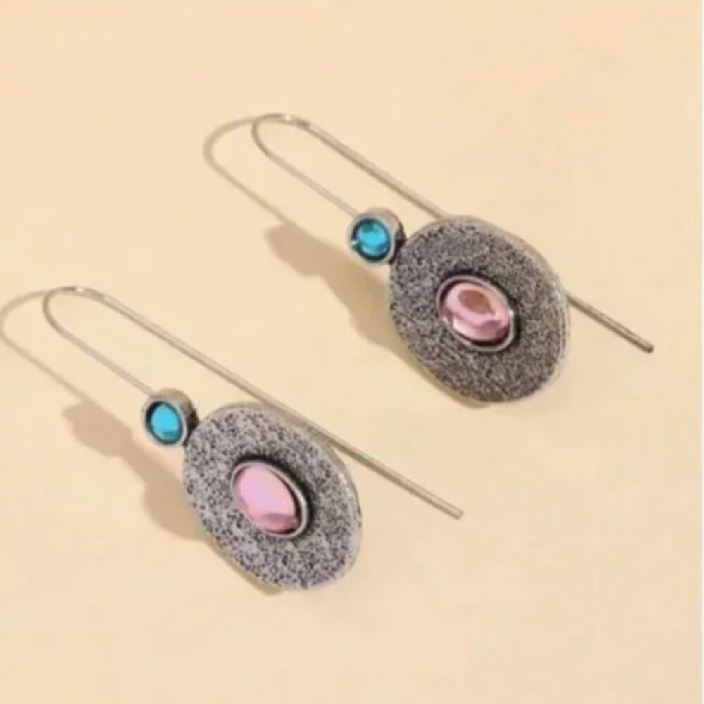 ❤️ FREE Geometric Water Drop Pastel Chic Glam Metal Modern Classy Art Earrings